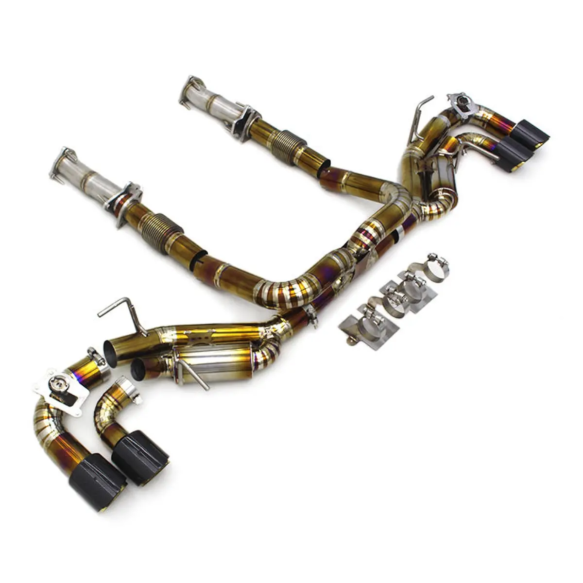 Titanium Valved Catback Exhaust For 20-24 Chevrolet Corvette C8 6.2L V8 1