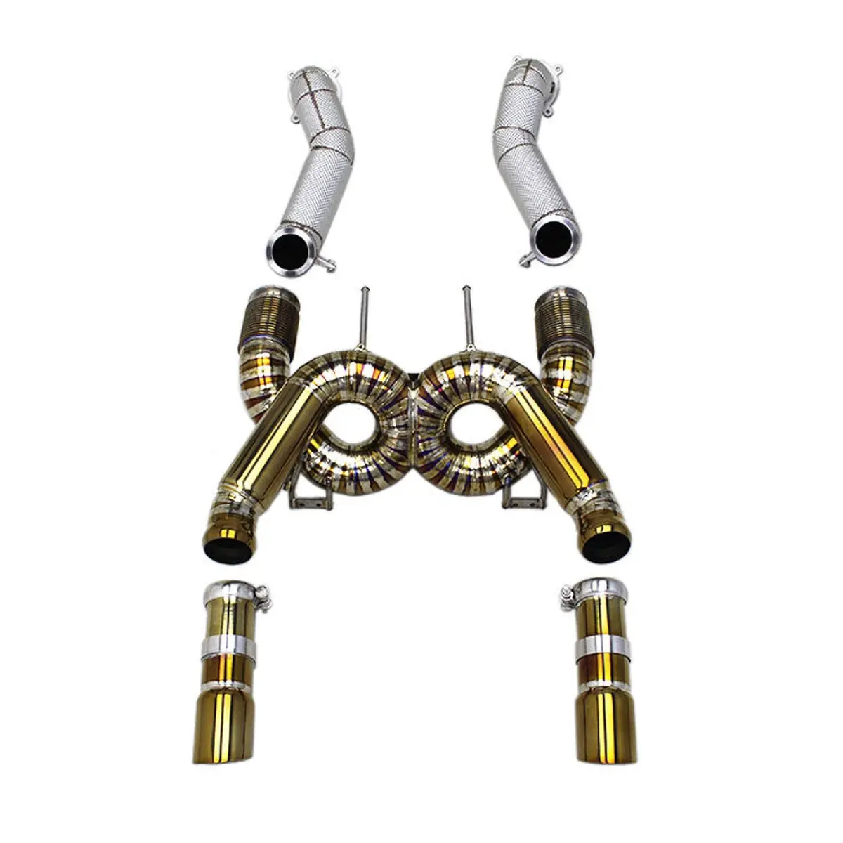 Titanium X Pipe Catback Exhaust System For Mclaren 720S 4.0T Spider 1