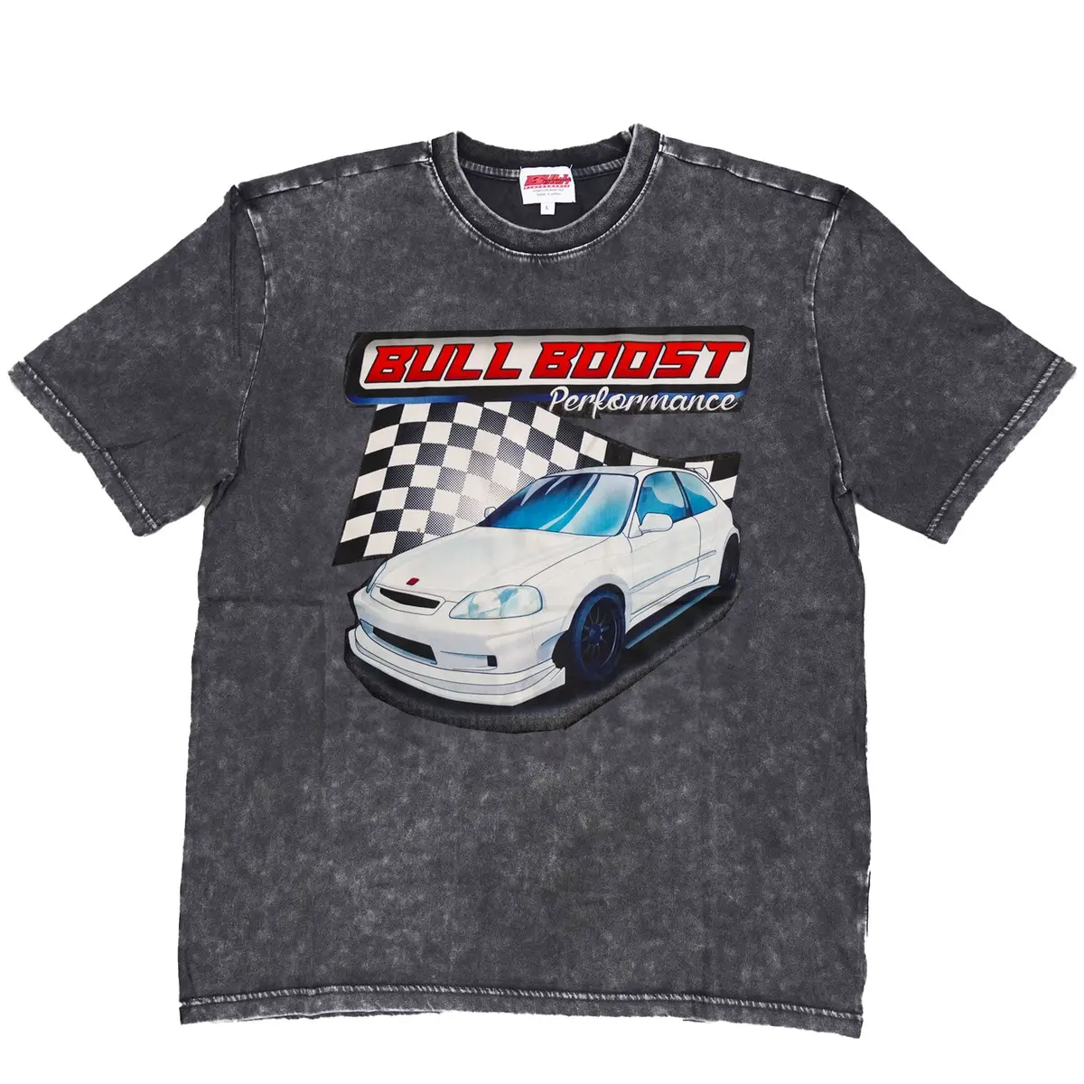 Vintage Acid Wash 250Gsm Honda Civic Ek Hatch Heavy Cotton Pre Shrunk T Shirt 1