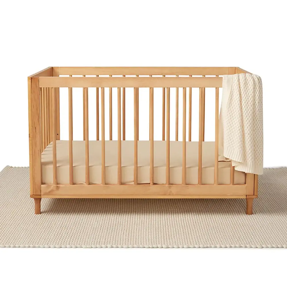 Fitted Cot Sheet - Pebble 1