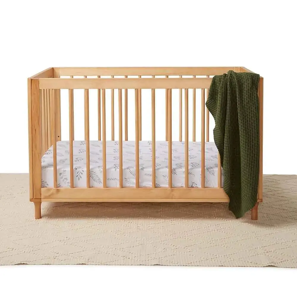 Fitted Cot Sheet - Wild Fern 1