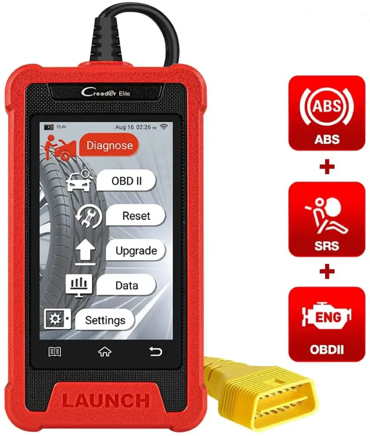 Launch Cre926 Creader Elite 926 2 Systems (Abs+Srs)+Select 6 Out Of 16 Service Function 1