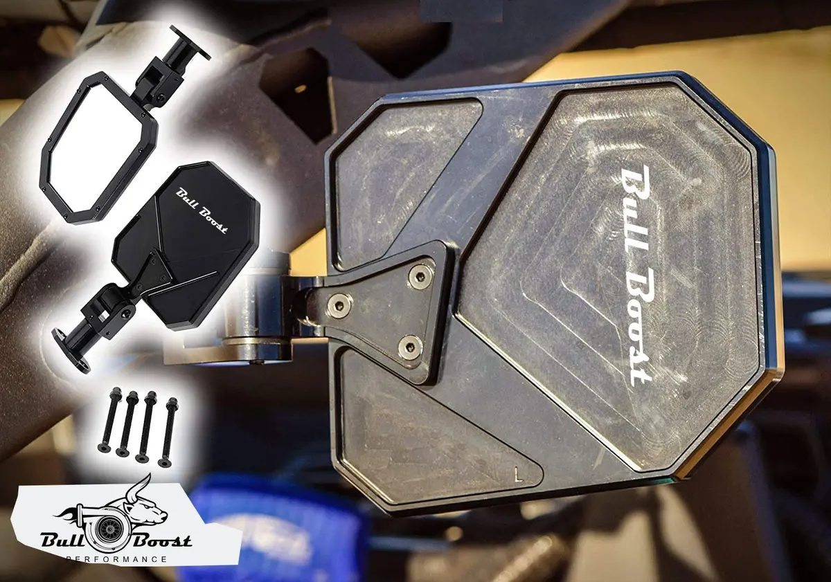 Side Mirrors Can Am Maverick X3 Premium Aluminum W/ Direct & 1.875" Roll Cage 1