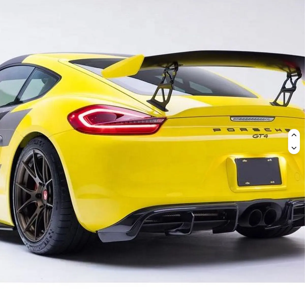 Gt4 Rs Style Carbon Fiber Rear Diffuser For Porsche Cayman 981 1