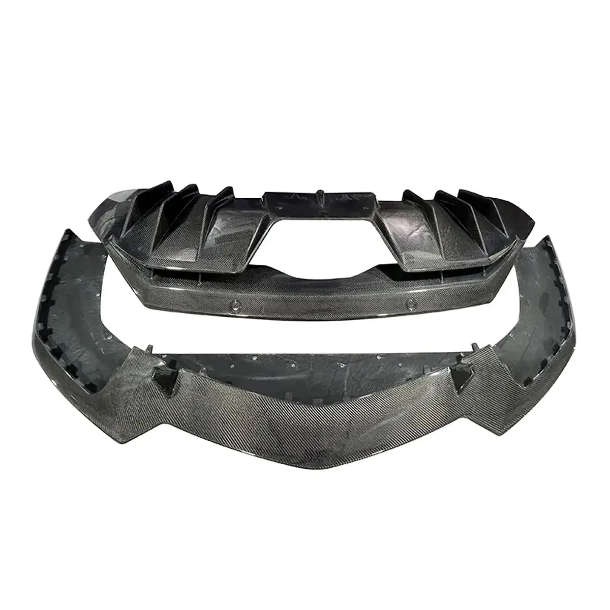 Carbon Fiber Front Lip Rear Diffuser Kit For Lamborghini Aventador Lp740 3