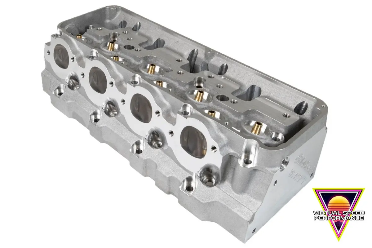 Edelbrock Big Victor 12° Aluminum Cylinder Heads - Bare 1