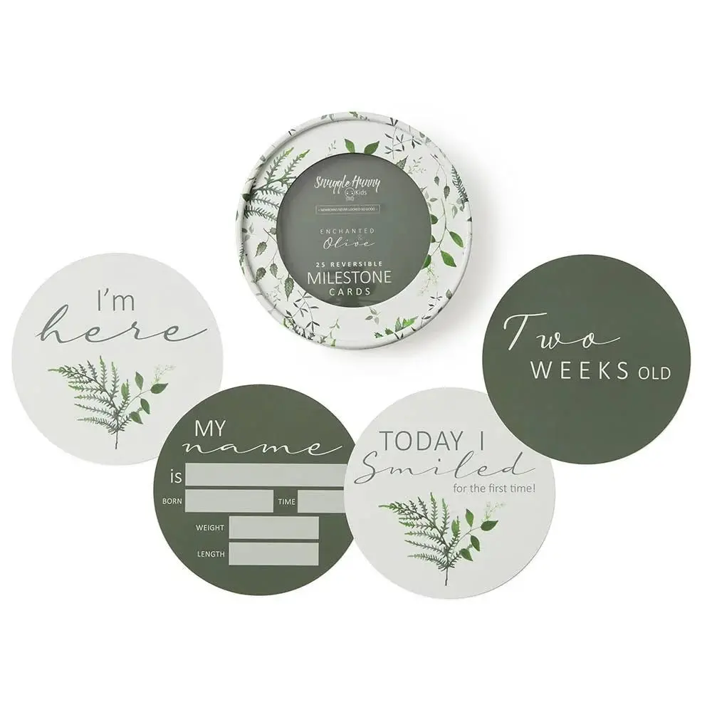 Milestone Cards - Enchanted & Olive 1
