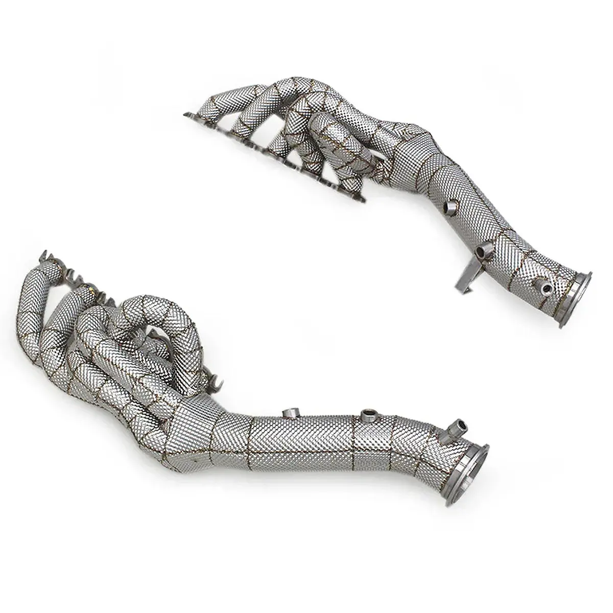 304 Stainless Exhaust Heatshield Header Manifold For Lamborghini Huracan Sto Evo Spyder 5.2L 1