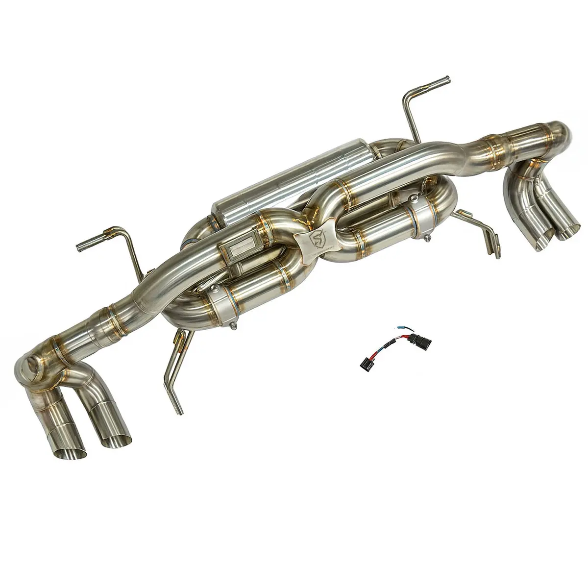 Titanium High Pitch Valved Exhaust System For Lamborghini Gallardo Lp 1