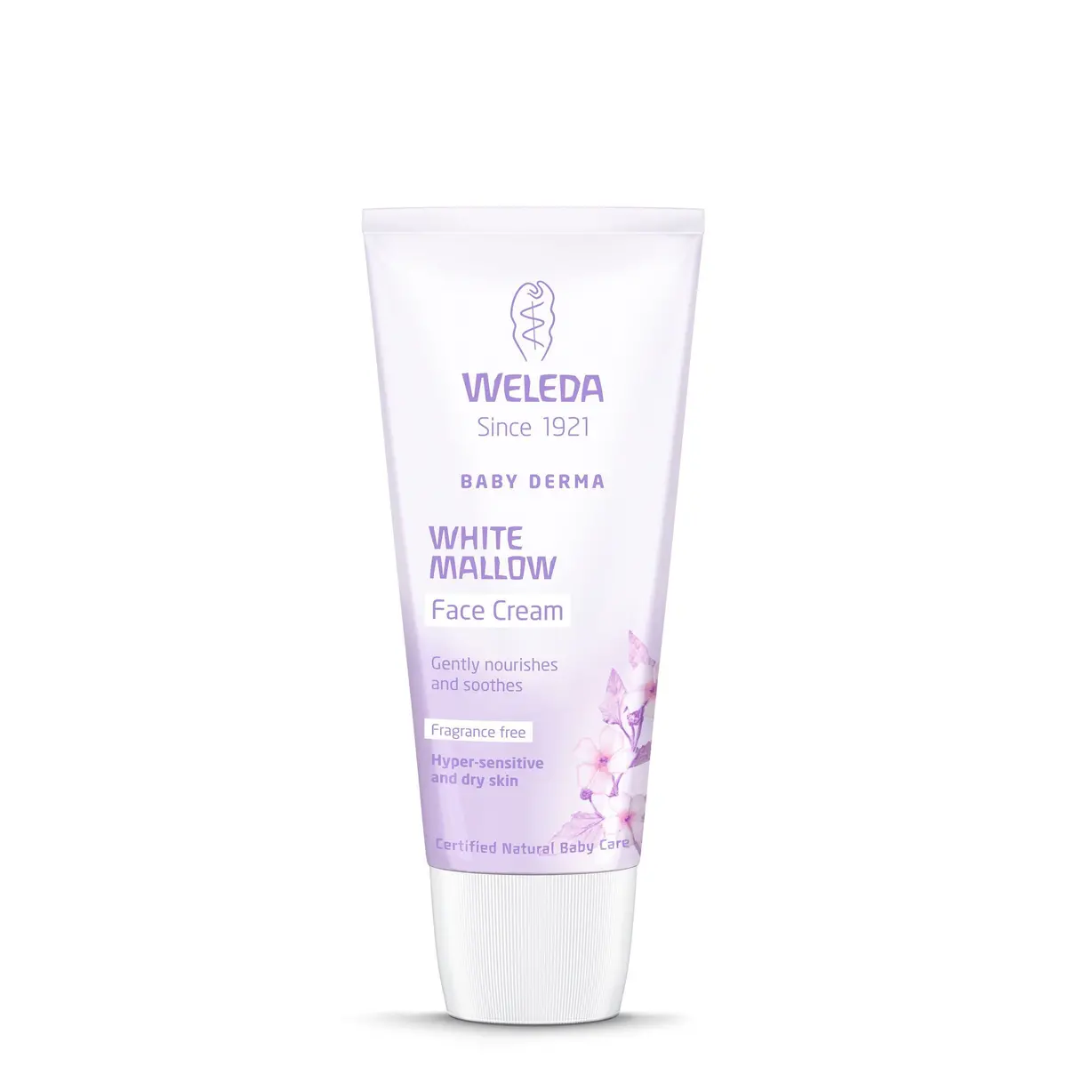 Baby Derma Facial Cream White Mallow 50Ml - Hyper-Sensitive & Dry Skin Fragrance Free 1