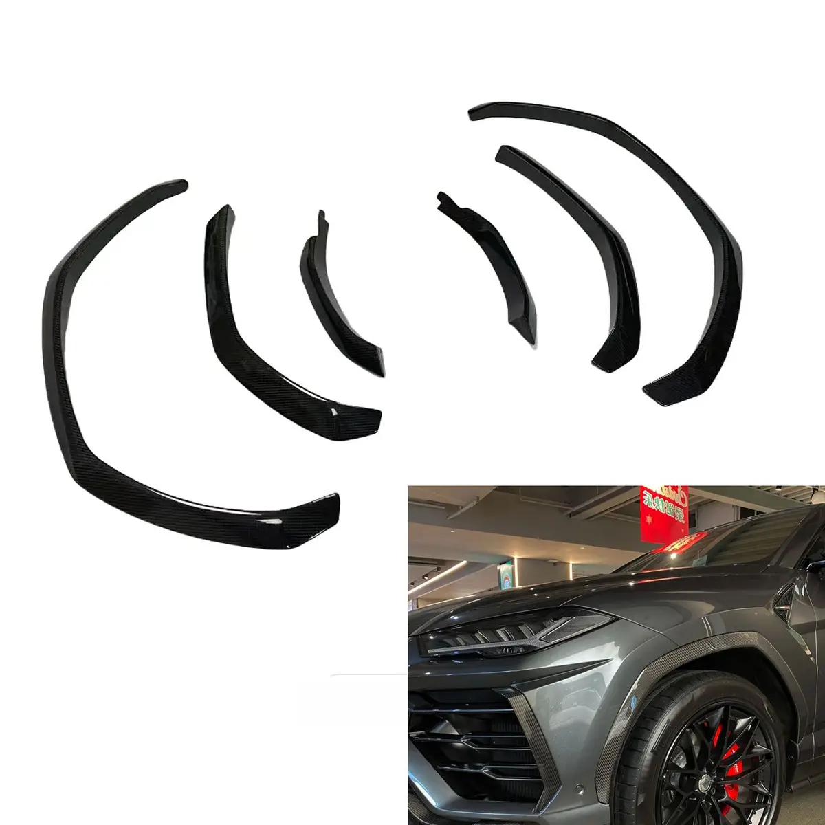 Urus Carbon Fiber Fender Flare Trim For Lambo Truck 1