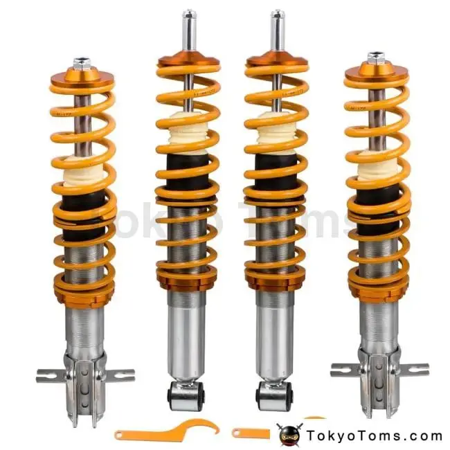 For Vw Rabbit Golf Mk1 Height Adjustable Coilover Suspension Lowering Kit New 1