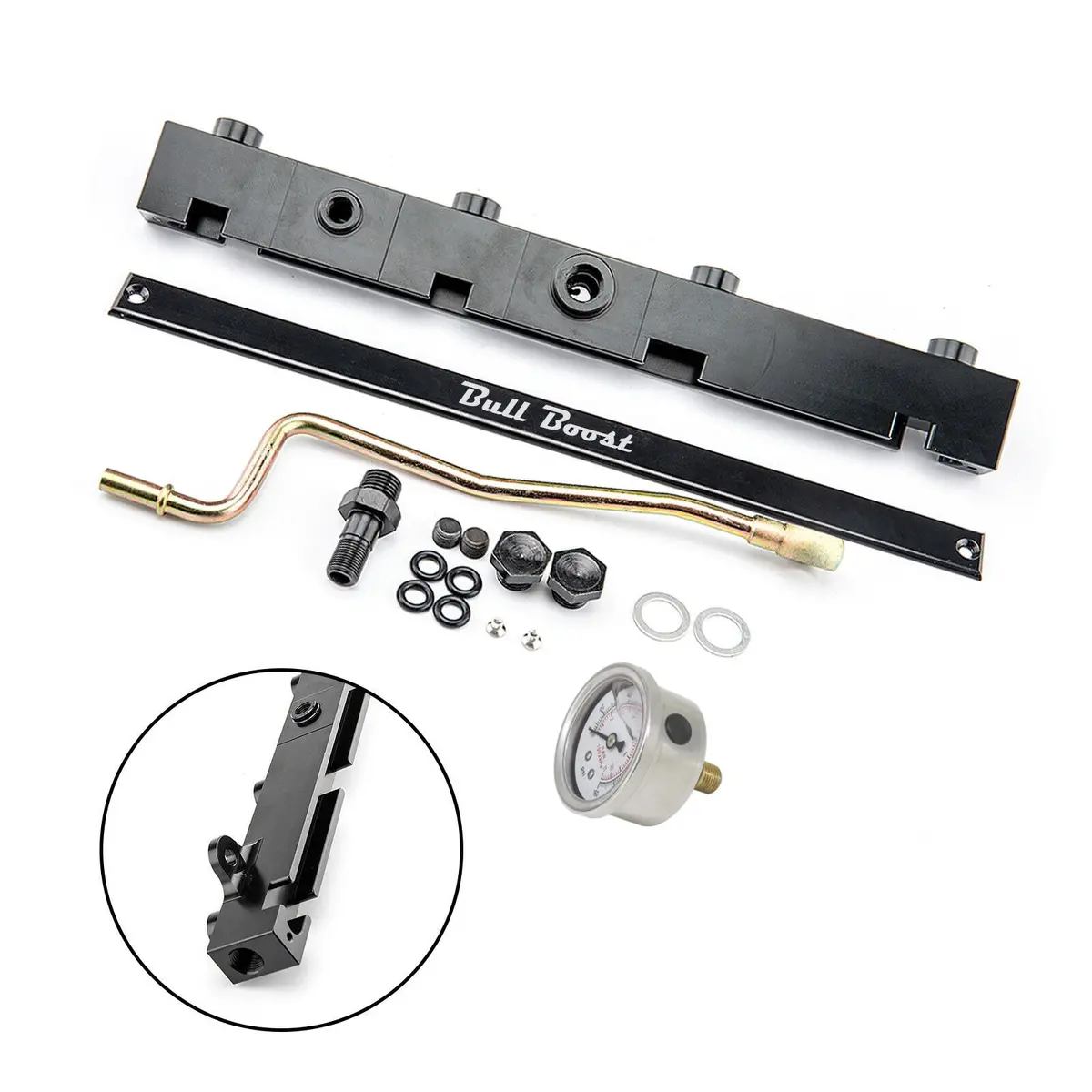 K-Series Billet Aluminum High Flow Fuel Rail K20 K24 2.0/2.4L Acura Rsx Si Honda Civic Kswap 1