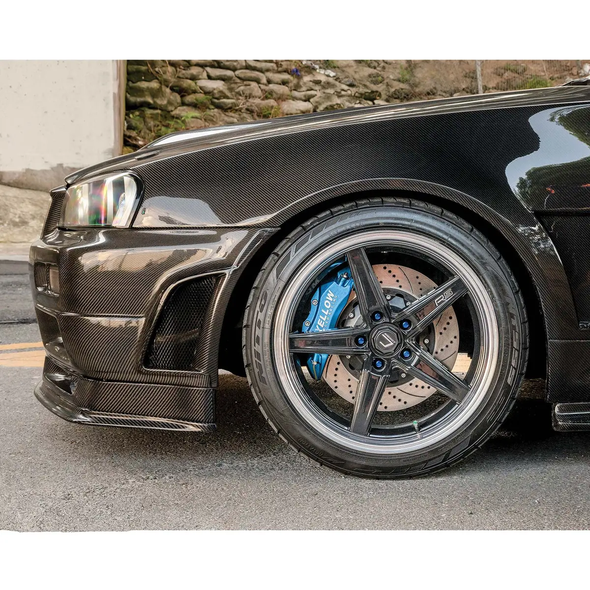 Carbon Fiber Z Tune Style Front Fender For Nissan Skyline R34 Gtt Gtr 2