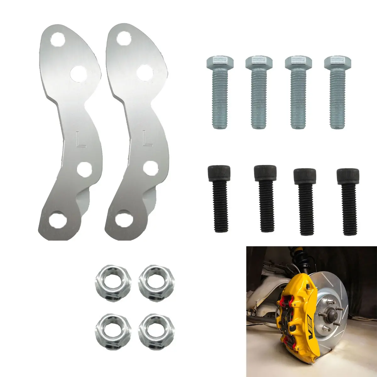 Front Only Cts-V Brake Caliper Adapter Kit For Mk4 Supra/Sc Chassis Sc300 Sc400 1