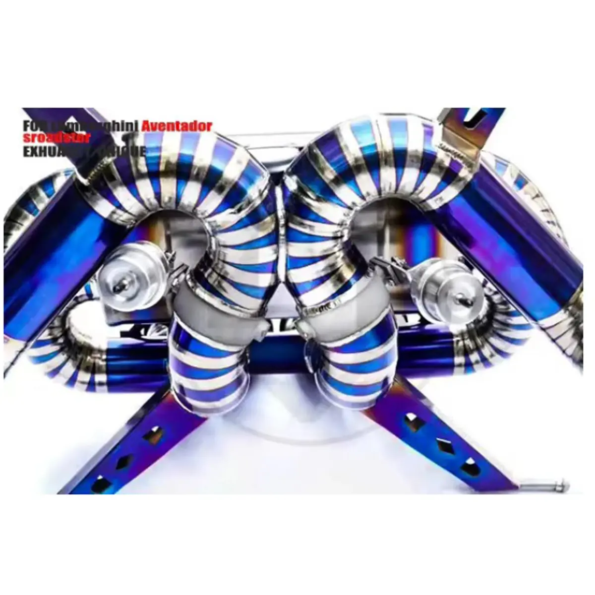 Titanium Performance Catback Exhaust System For Lamborghini Aventador S Roadster 6.5L V12 2