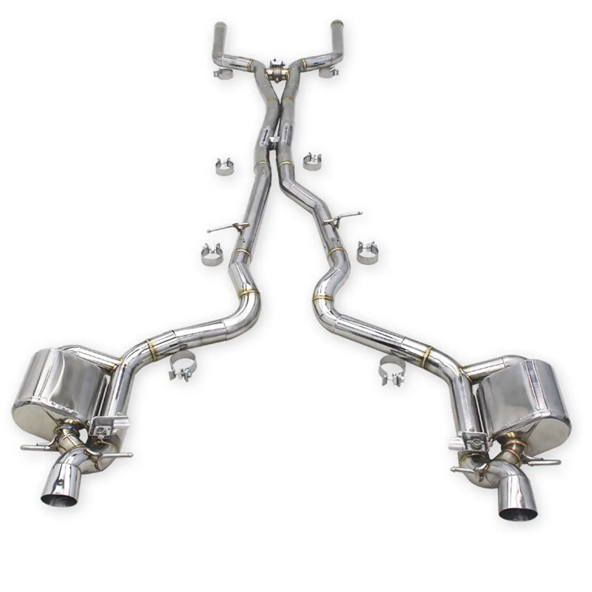 T304 Stainless Steel Catback Exhaust System For Mercedes Benz Amg Gt63 Gt63s X290 4.0T 1