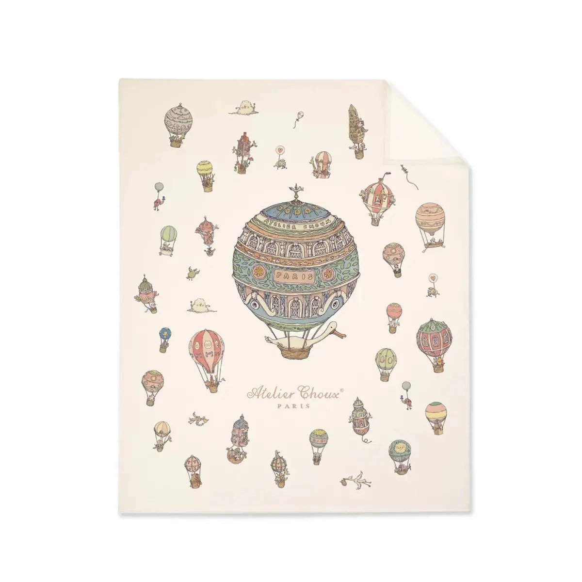 Cashmere Blanket - Hot Air Balloon 1