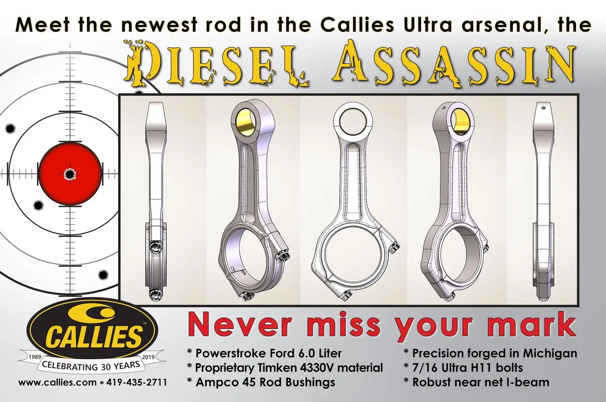 Callie’S Ultra Assassin Forged Steel 6.0 Powerstroke Rods 1
