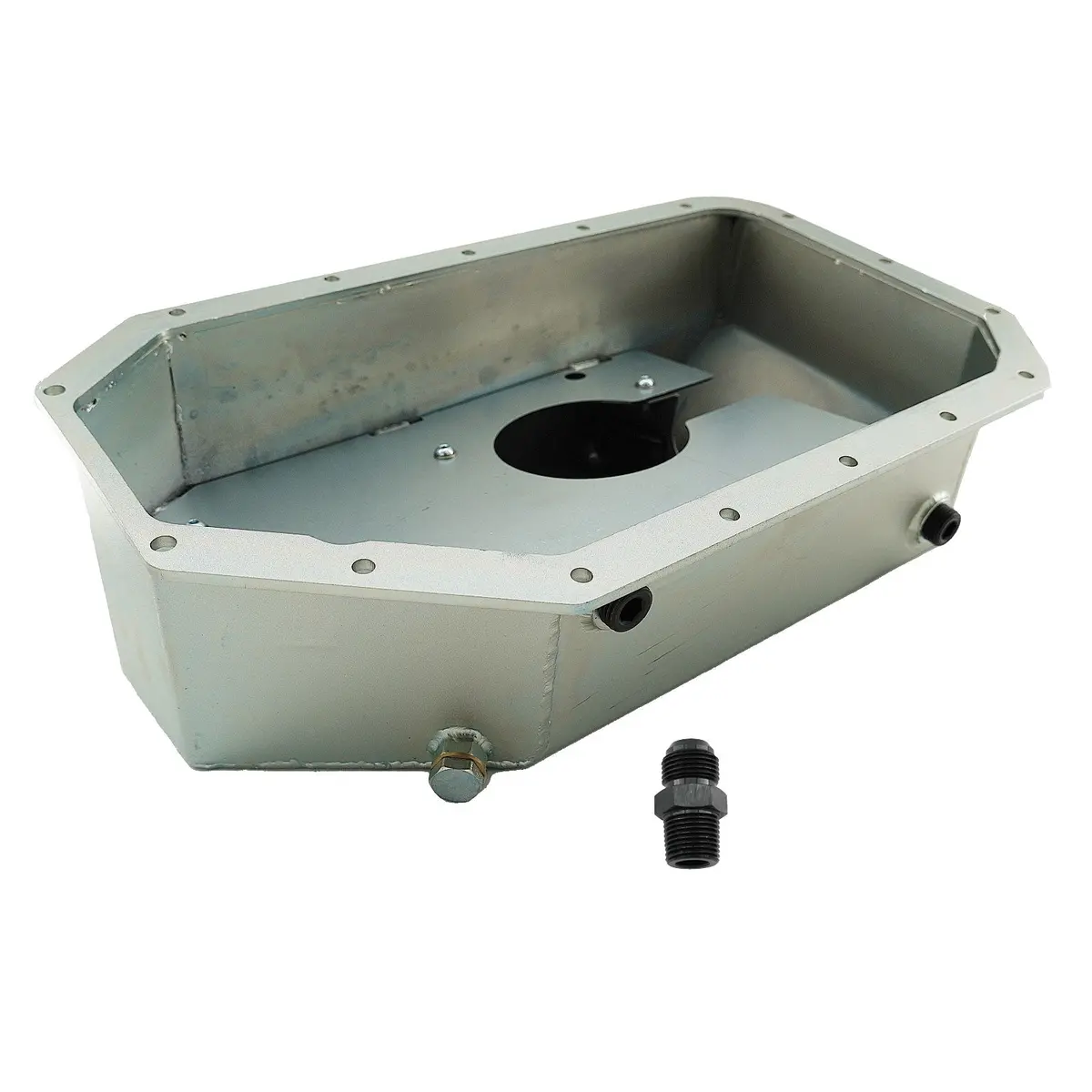 Notched Baffled Turbo Oil Pan -10An K-Swap K20 K24 Honda Acura Ek Eg Rsx Civic Si 1