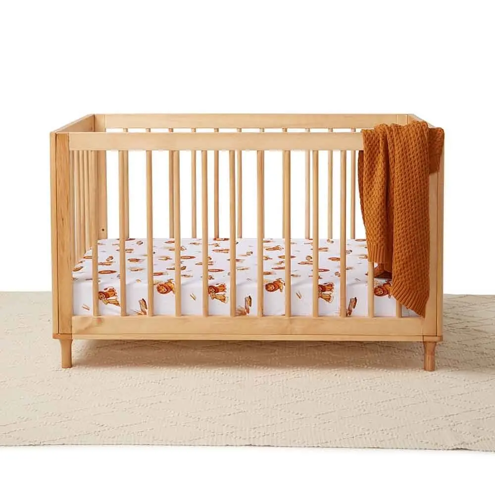 Fitted Cot Sheet - Lion 1