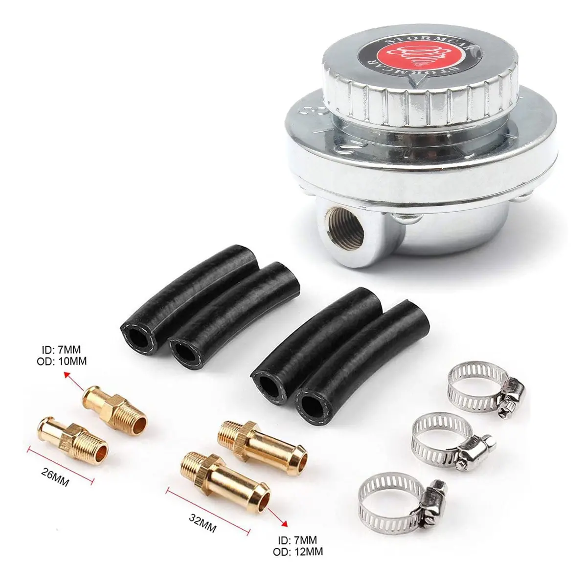 Universal New Manual Fuel Pressure Regulator Adjustable For Carburetor Engine 1