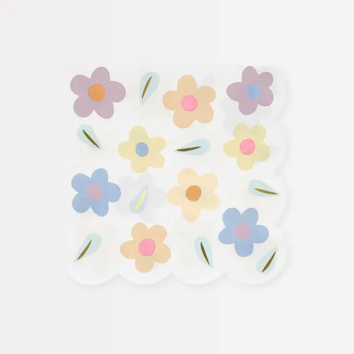 Happy Flowers Large Napkins 1