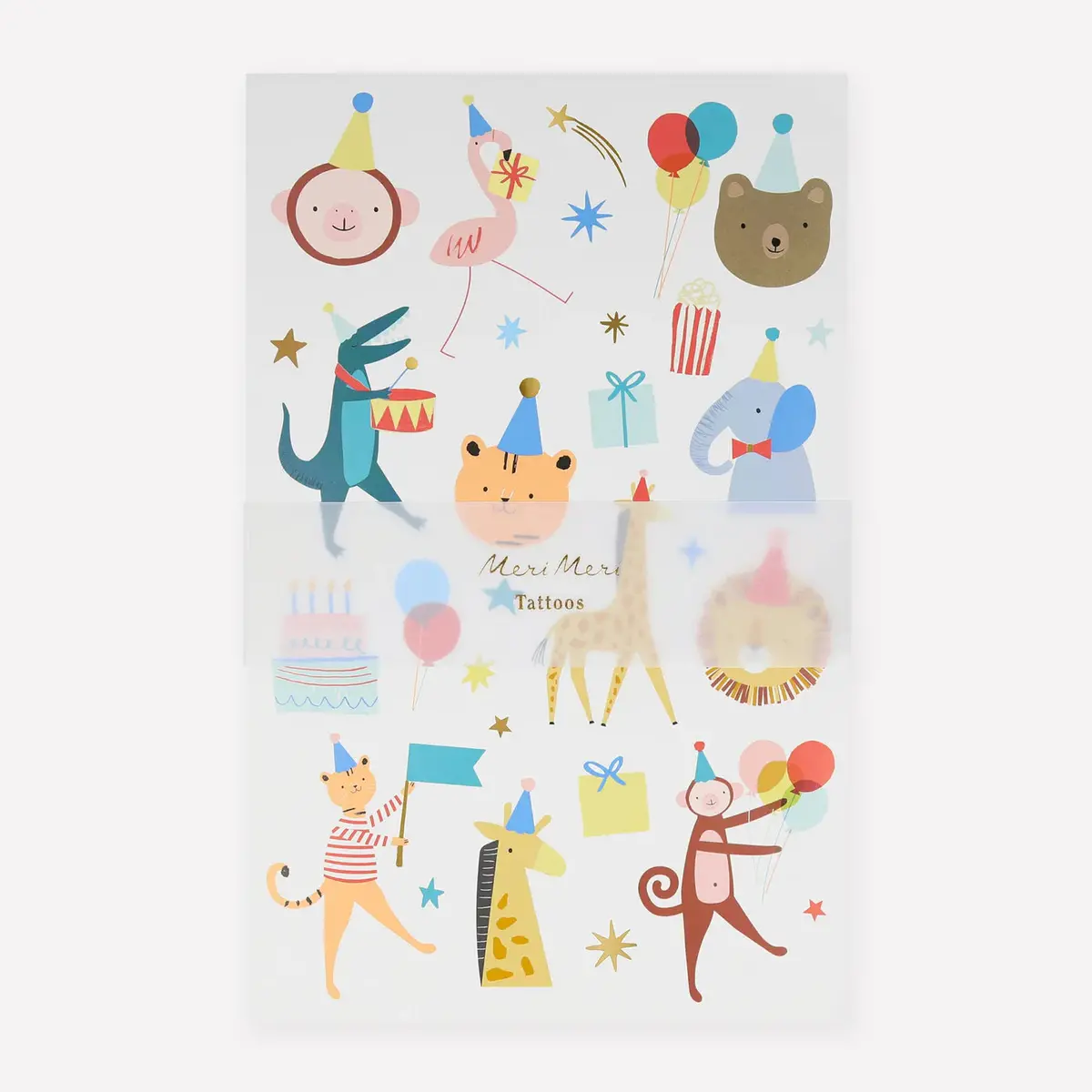 Animal Parade Tattoo Sheets (Pack Of 2) 1