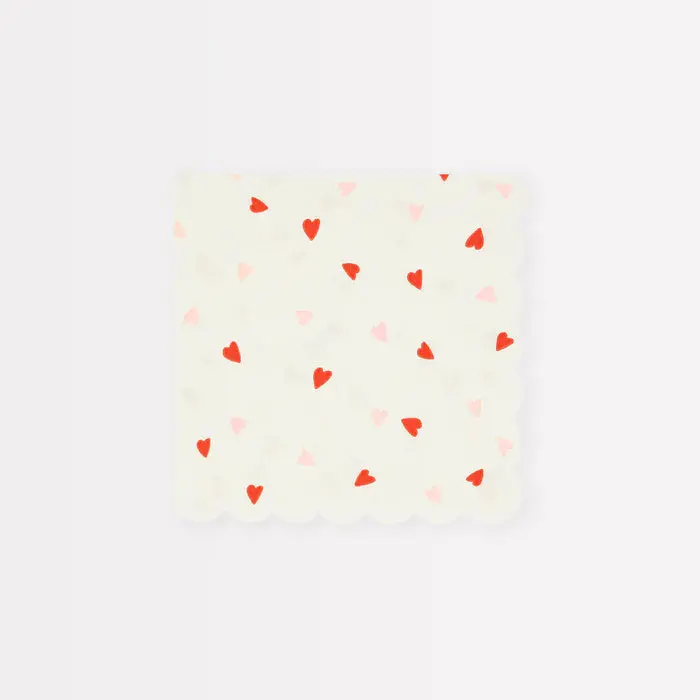 Heart Pattern Small Napkins 1