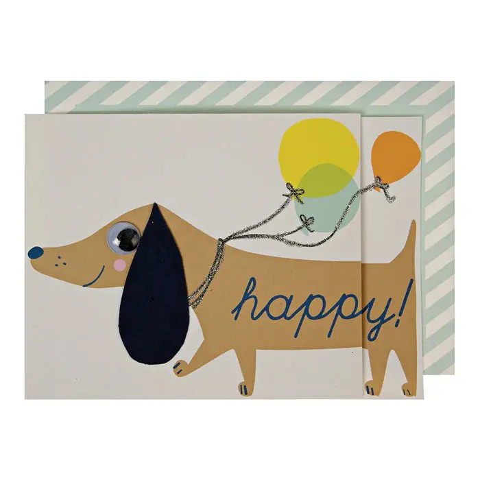Sausage Dog Birthday Card 1