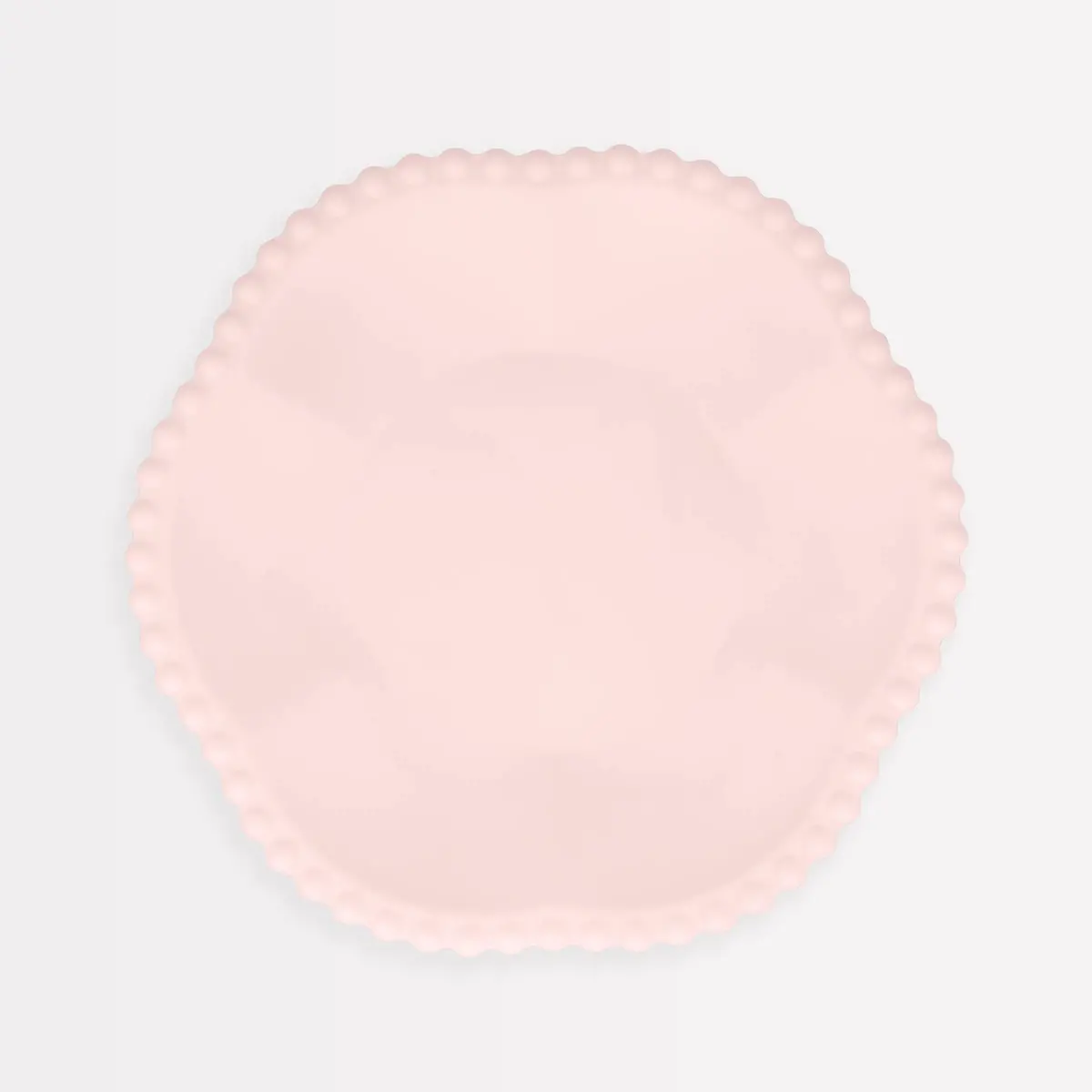 Pink Dot Edged Flower Compostable Side Plates 1