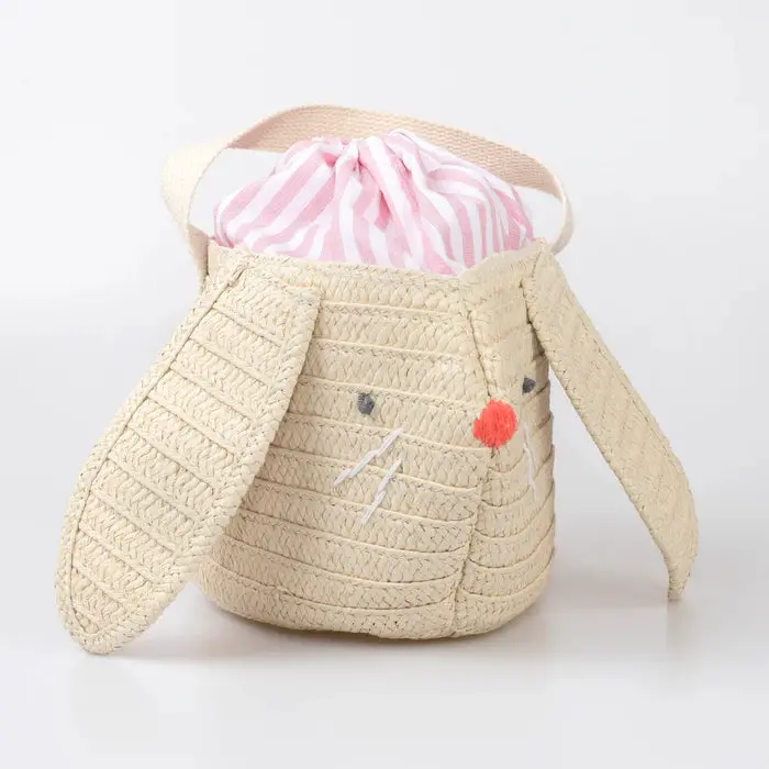 Stripy Ear Bunny Basket Bag 1