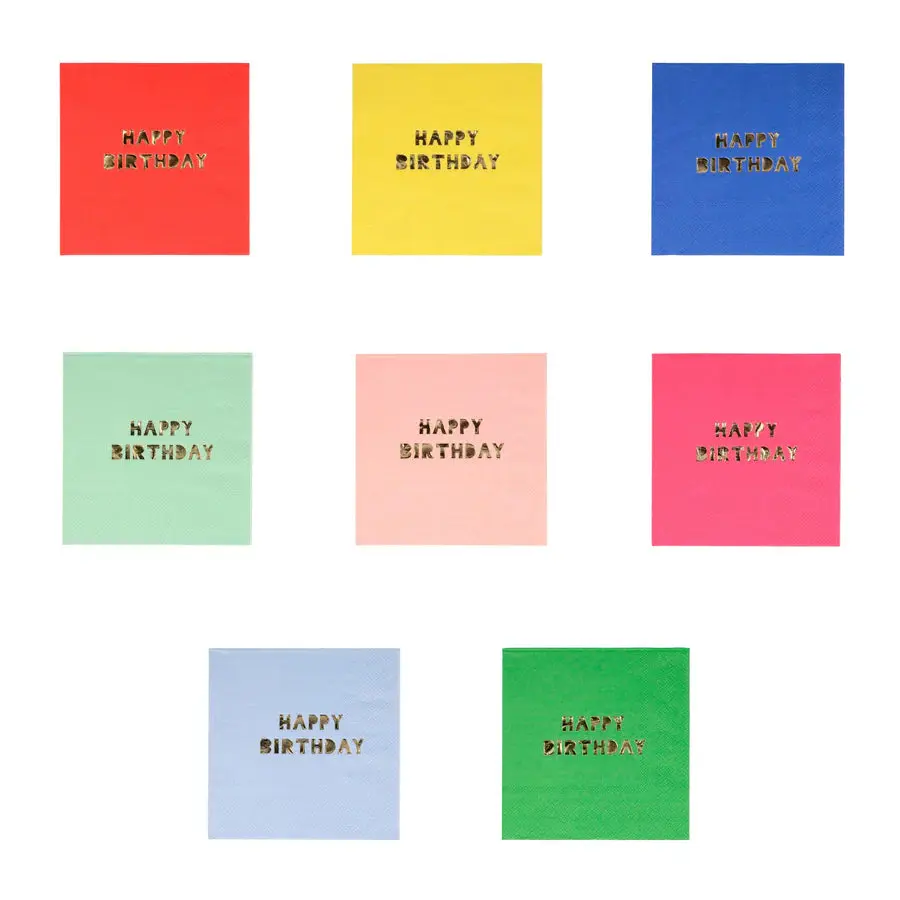 Happy Birthday Small Napkins 1