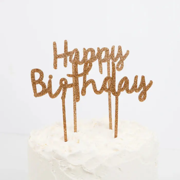 Happy Birthday Acrylic Toppers 1