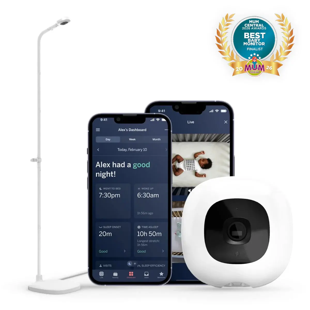 Nanit Pro Baby Monitor + Floor Stand 1