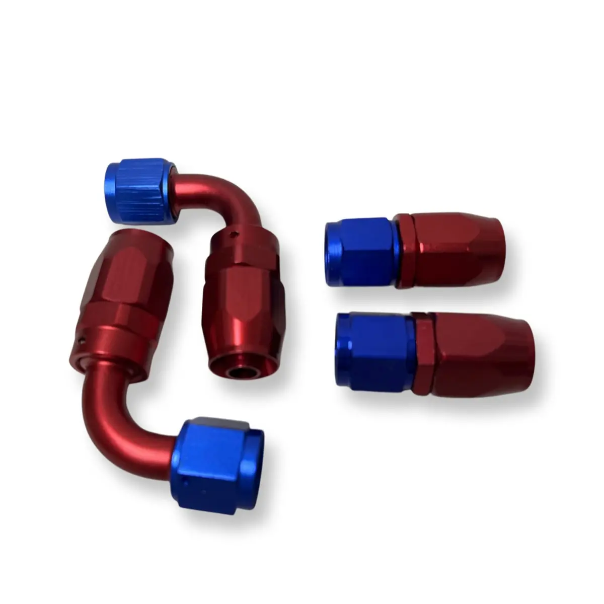 10 An 90 Degree Billet Swivel Seal Braided Steel Hose End Fitting Oil/Fuel/Water Kit 1