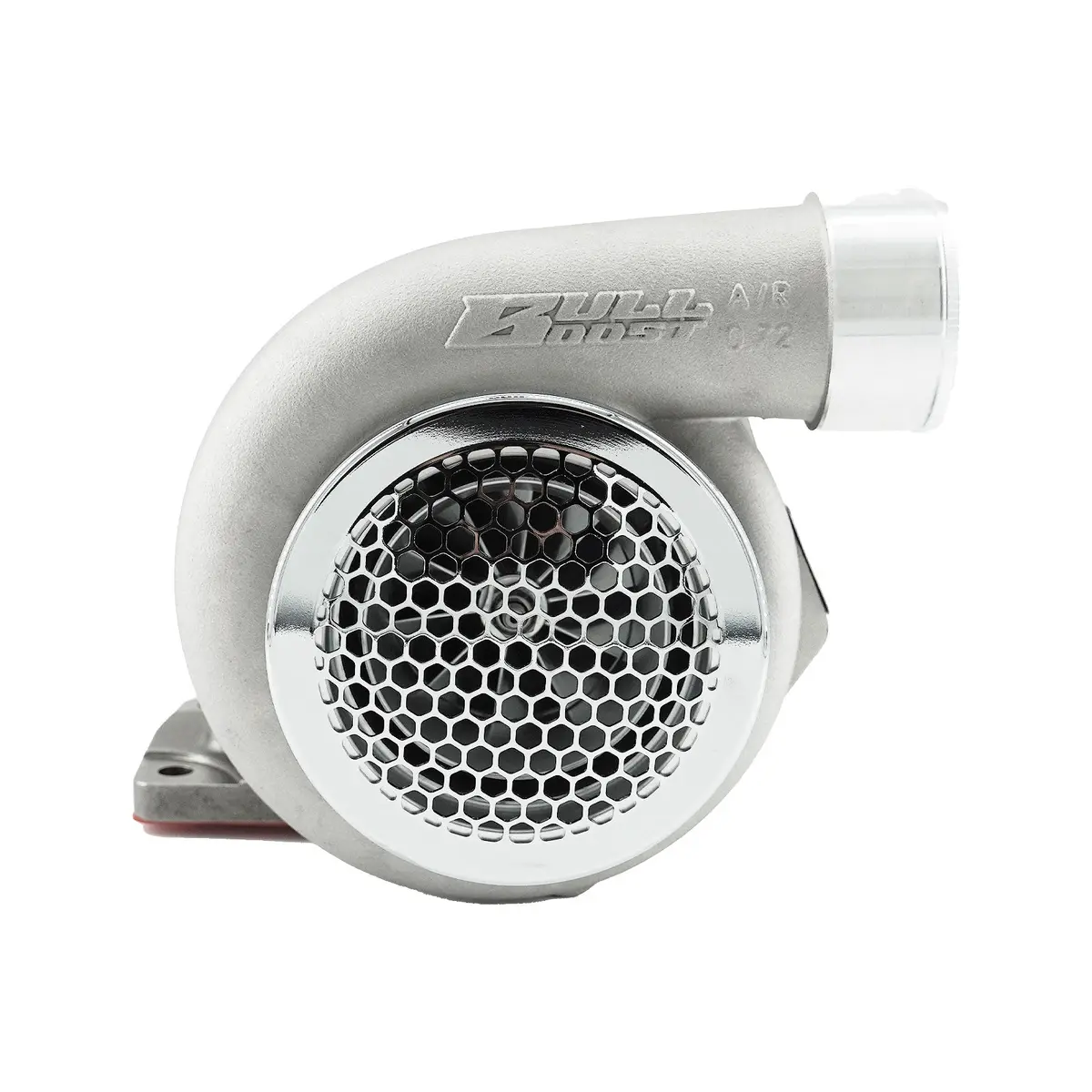Polished Billet 4" Inch Turbo Inlet Guard Velocity Stack Adapter Bellmouth Intake Hex 2