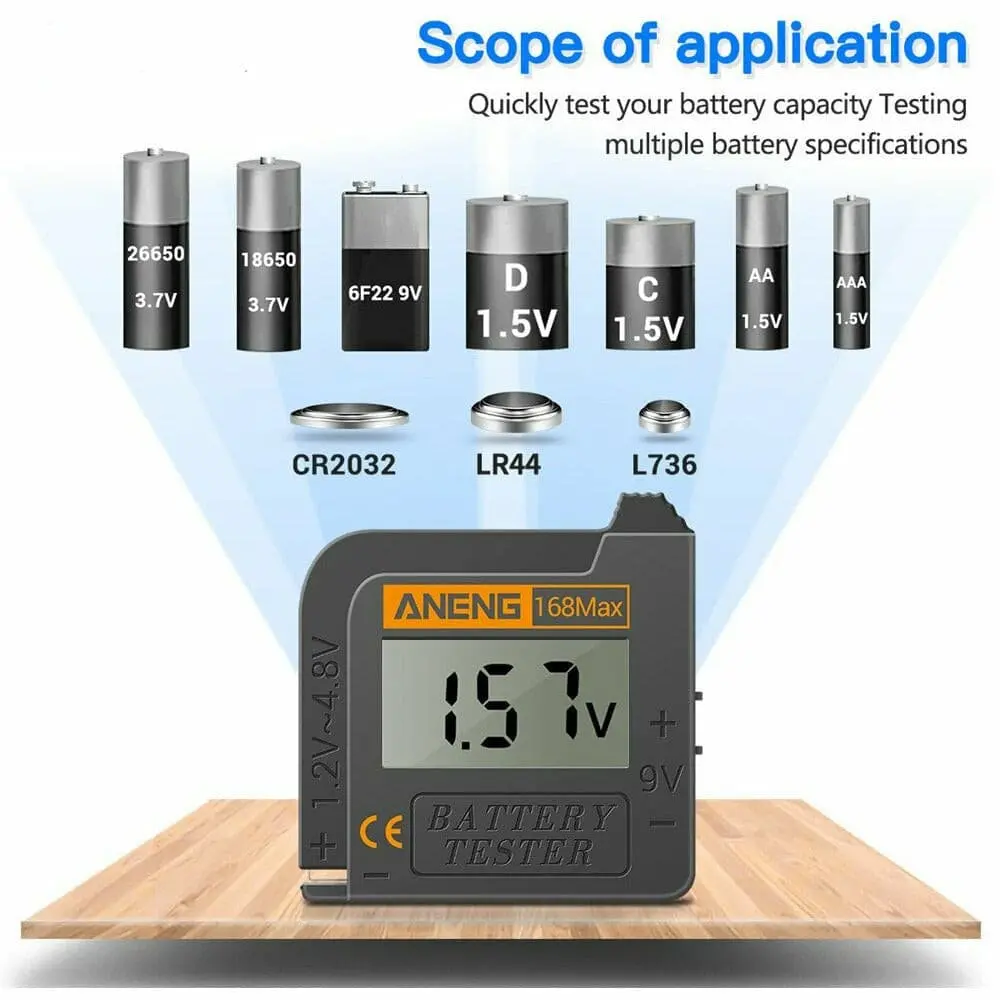 Bba168 Universal Digital Lithium Battery Tester 1