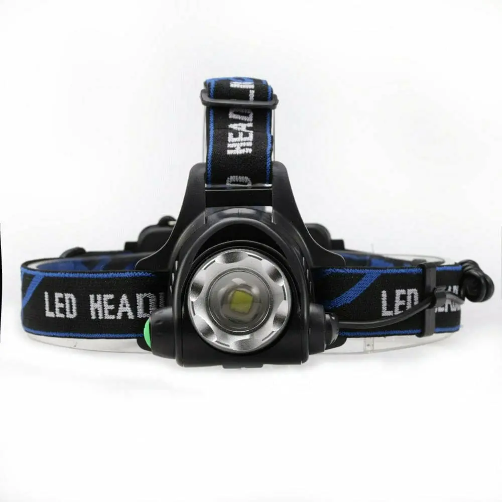 Bright Beam Led Headlight W/Removable 18650 Battery And A 90° Adjustable Head 1