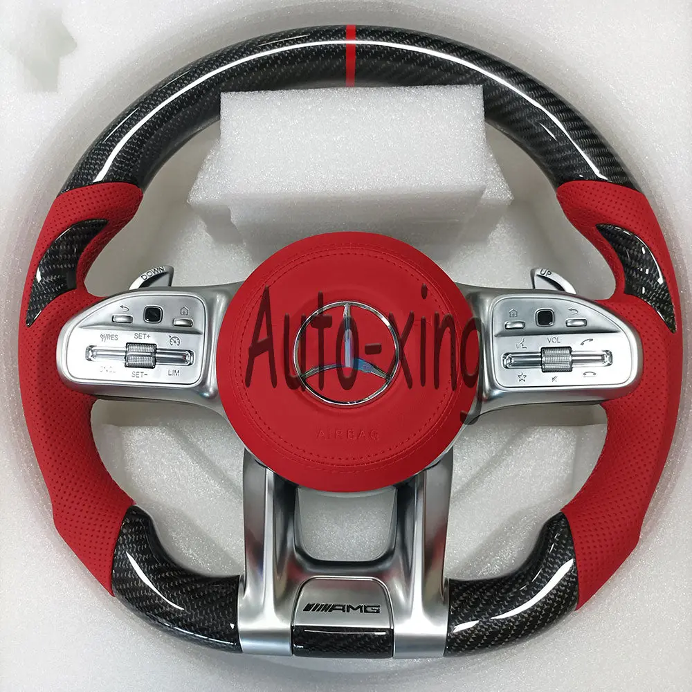 Mercedes-Benz 2020+ Amg Performance Style Customizable Steering Wheel (Fits 2010+ All Models) 1