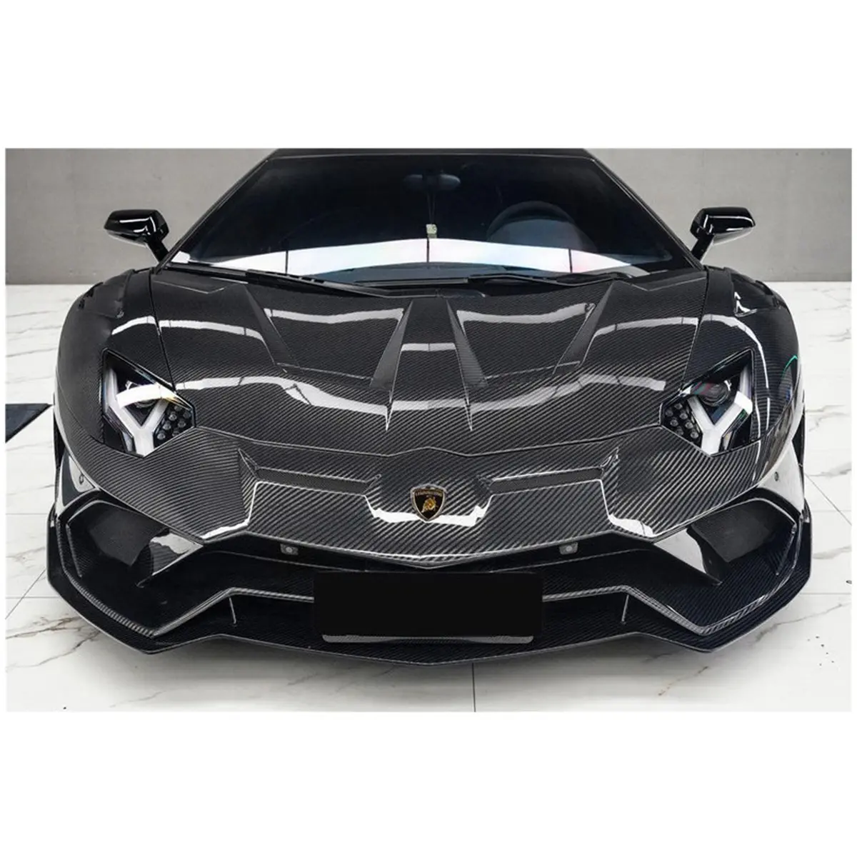 Svj Style Full Carbon Fiber Aero Body Kit For Lamborghini Aventador Lp700 Lp740 Lp750 Coupe 1
