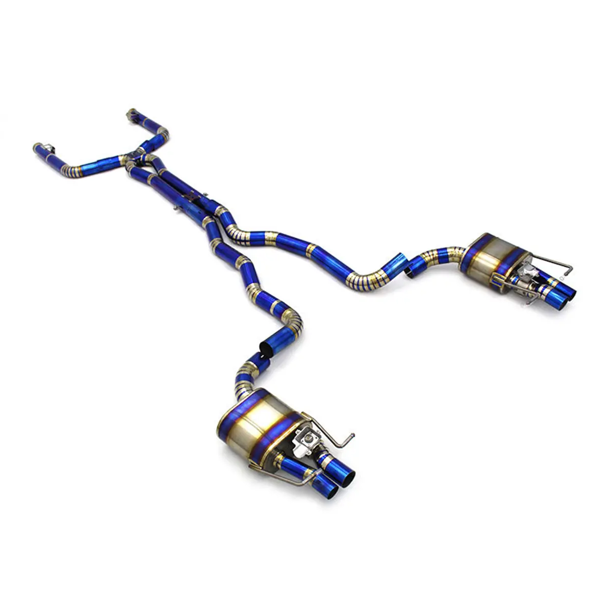 Titanium Catback Exhaust System For Mercedes Benz C63 Amg W205 4.0T 1