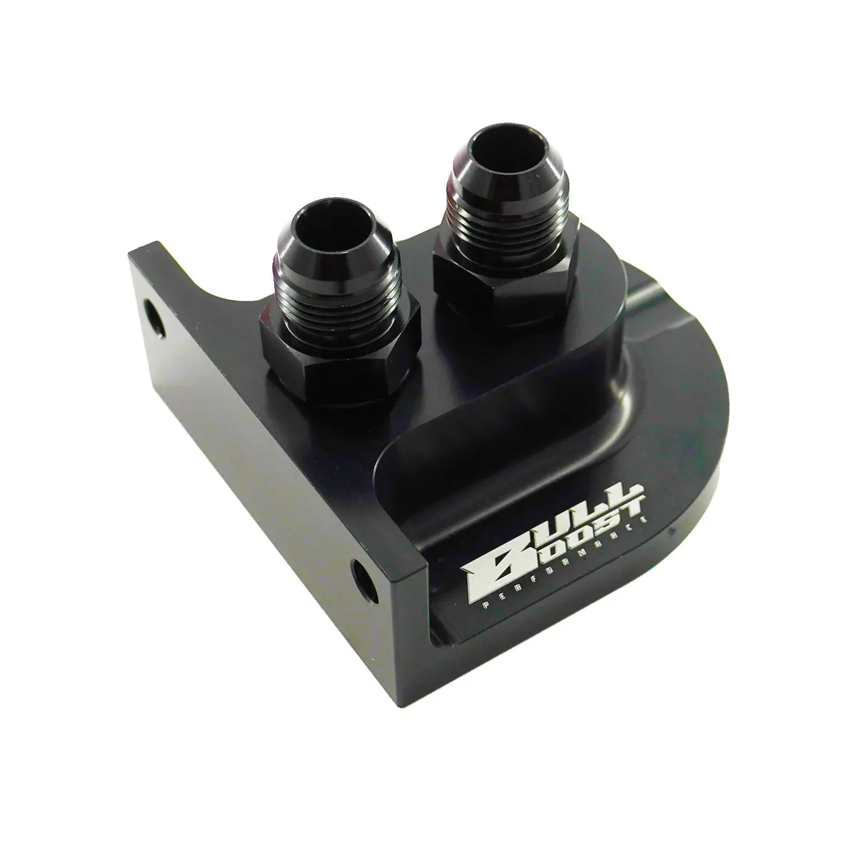 Billet Remote Oil Filter Relocation Mounting Bracket -10 An With Pressure Port 1