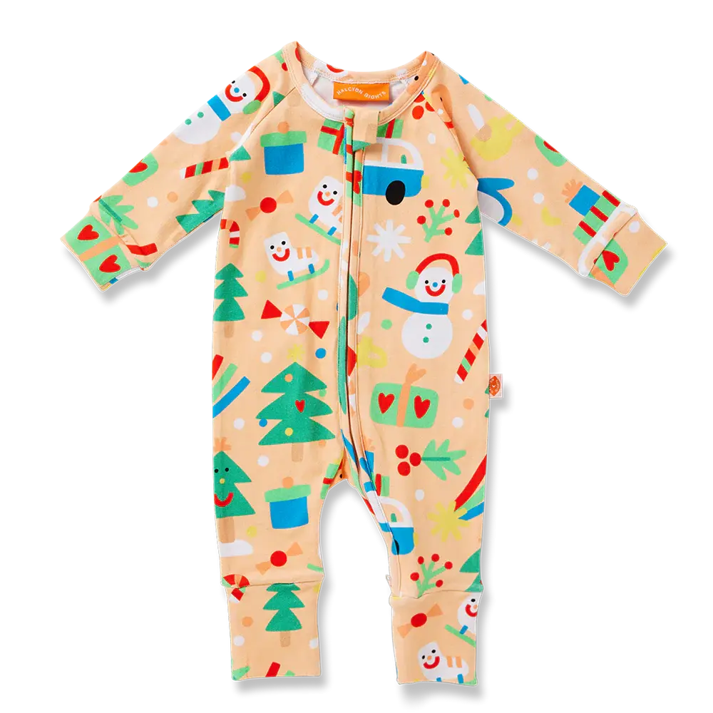 Twinkle Town Long Sleeve Romper 1