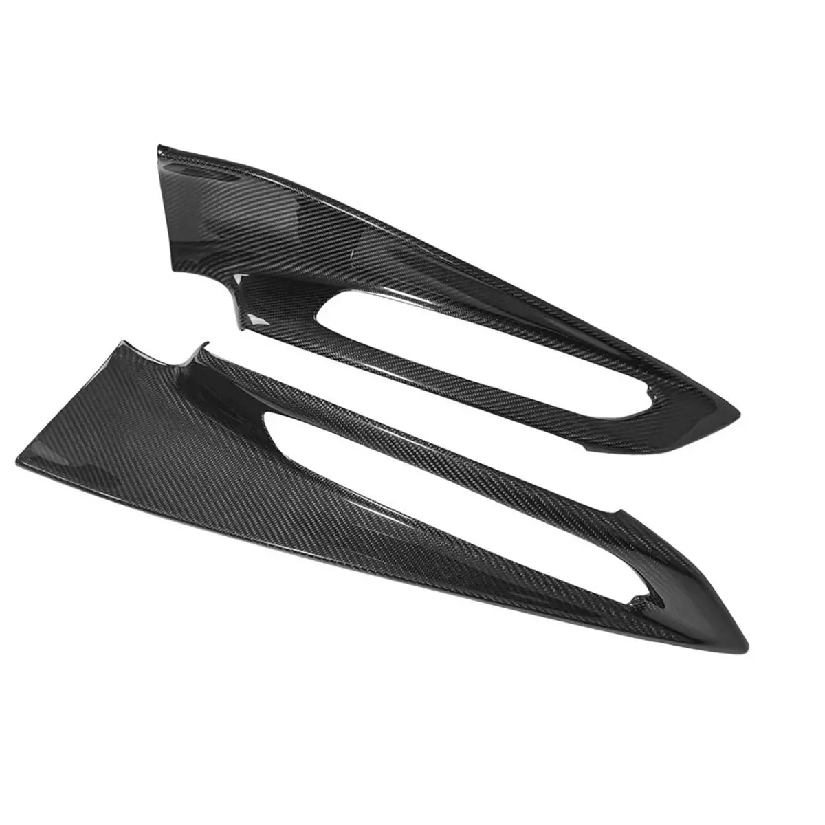 Dry Carbon Fiber Interior Door Bow Cover Trim For Chevrolet Corvette C8 1