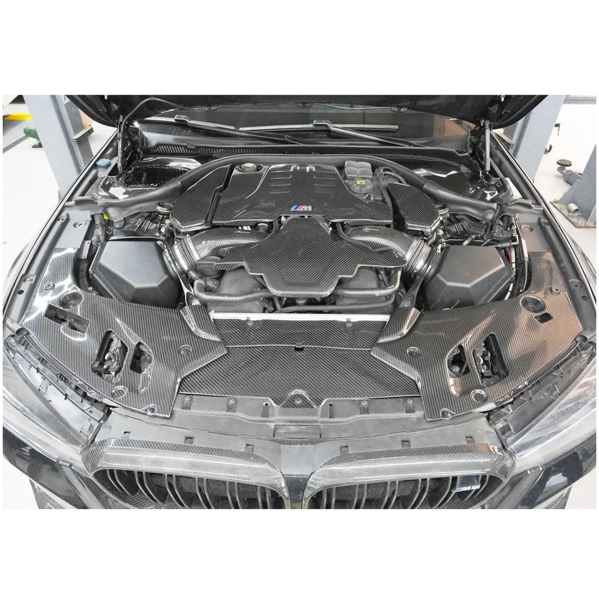 Carbon Fiber Coolant Shroud Cover For Bmw F90 M5 1