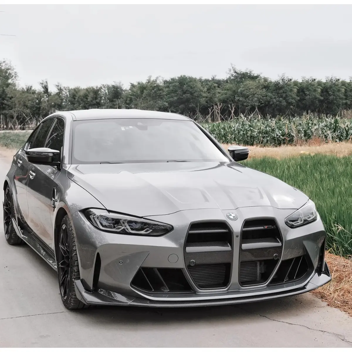 Dry Carbon Fiber Csl Style Front Lip For Bmw G80 M3 G82 G83 M4 1