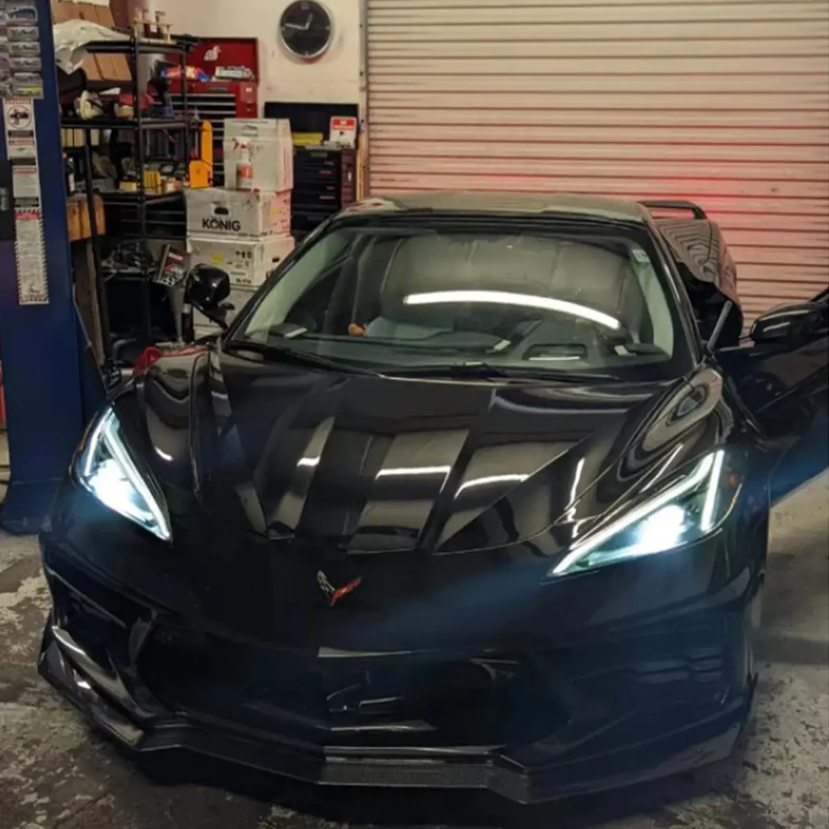 Dry Carbon Fiber Front Splitter Lip For Chevrolet Corvette C8 Z51 1