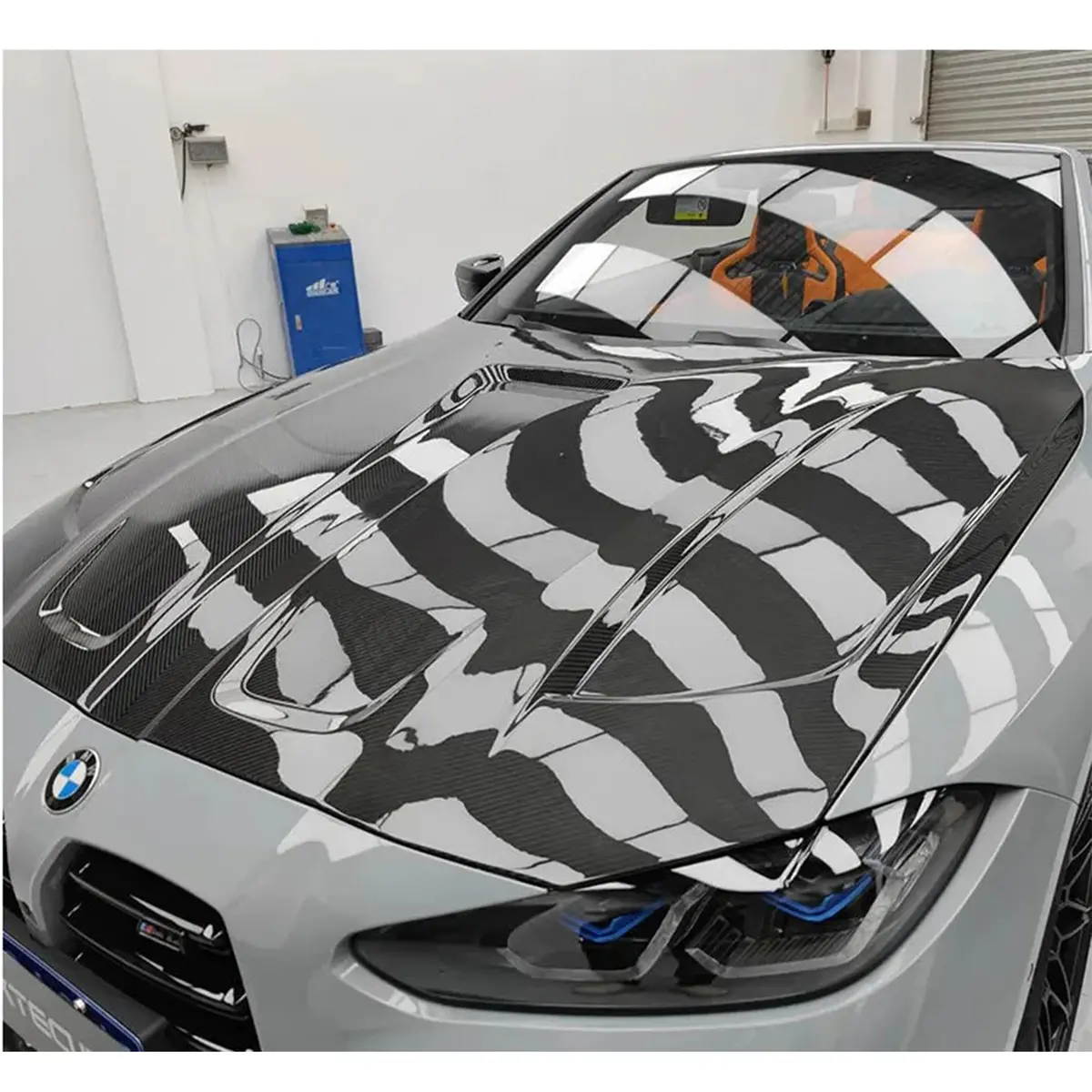 Prepreg Carbon Fiber Pt Style Engine Hood For Bmw G80 M3 G82 G83 M4 1