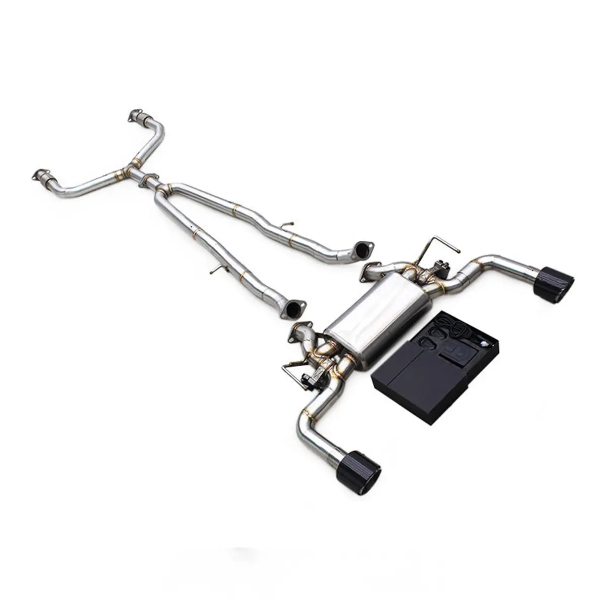 Valved Stainless Steel Catback Exhaust System For Infiniti Q50s 3.7L 1